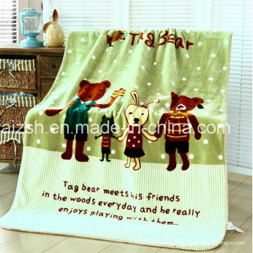 Baby Printed Polyester Mink Blanket